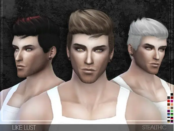 Stealthic: Like Lust hairstyle for Sims 4