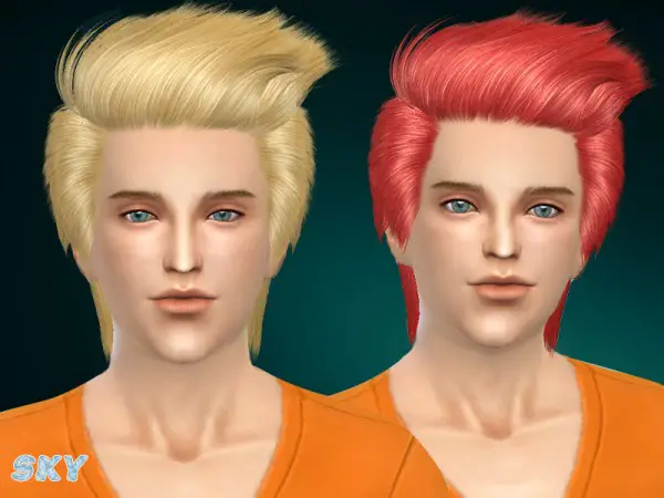 The Sims Resource: Spiny hairstyle 256 by Skysims for Sims 4