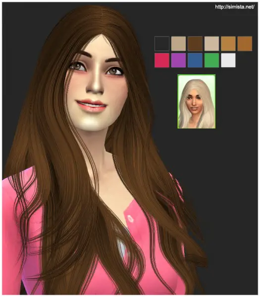 Simista: Alesso`s Quantum hairstyle retextured for Sims 4