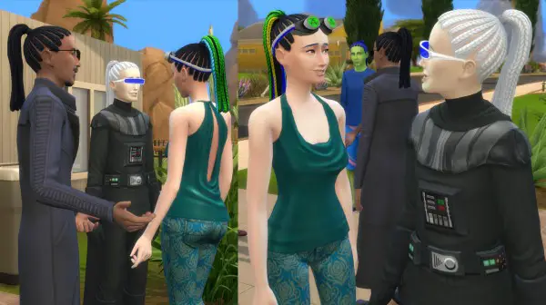 Mod The Sims: Ponytail Dreads by Esmeralda for Sims 4