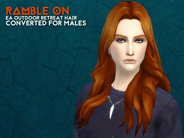 The path of never more: Ramble on hairstyle for Sims 4