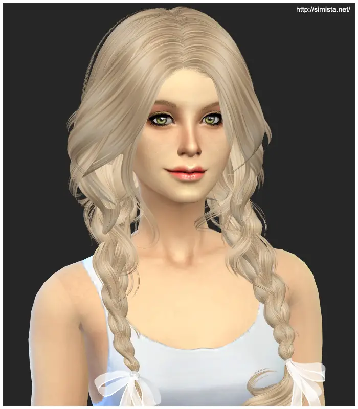 Simista: Newsea`s Ela 23 hairstyle retextured ~ Sims 4 Hairs