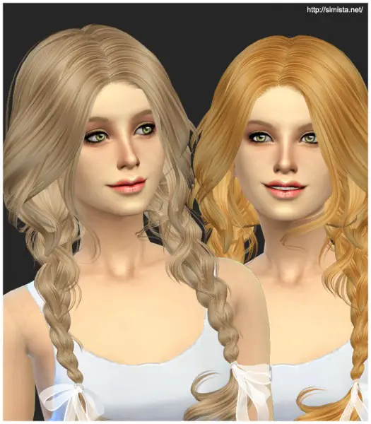 Simista: Newsea`s Ela 23 hairstyle retextured for Sims 4