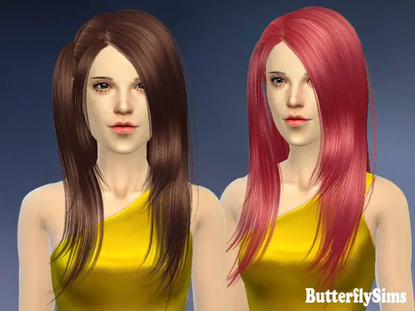 Butterflysims: Hairstyle 033 for Sims 4