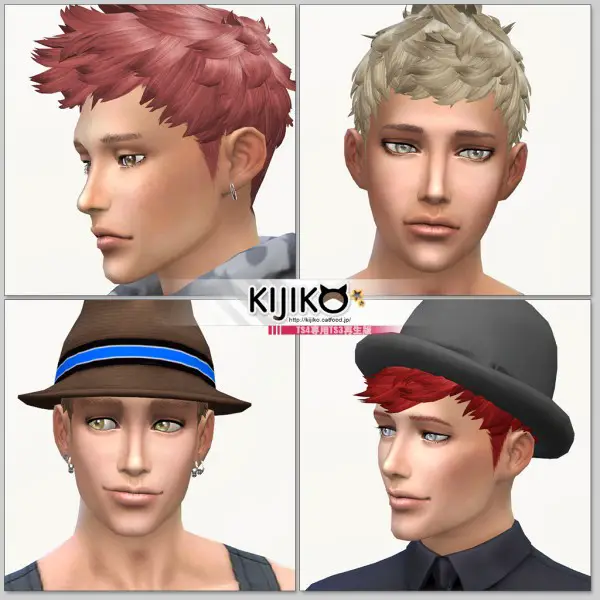 Kijiko Sims: Faux hawk hairstyle TS4 edition for Sims 4