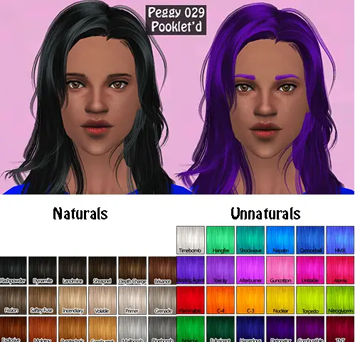 Annachibi`s Sims: Peggy`s 029 hairstyle retextured for Sims 4