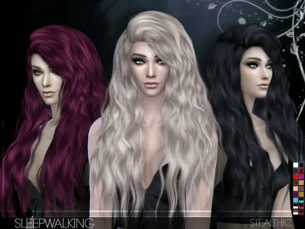 Stealthic: Sleepwalking hairstyle for Sims 4