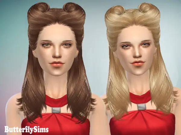 Butterflysims: Hairstyle 082 for Sims 4
