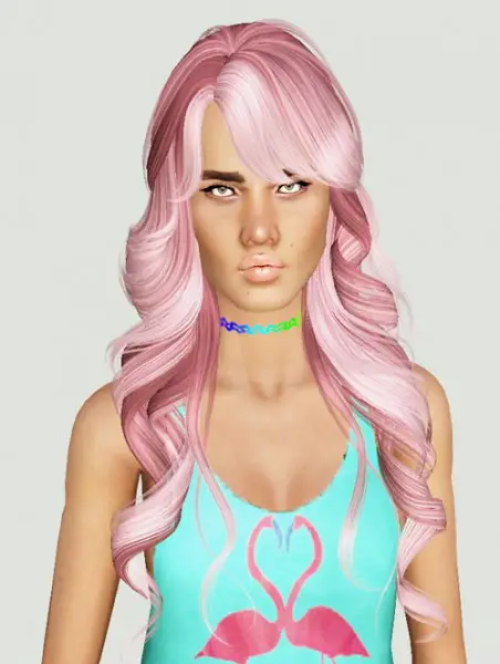 Monolith Sims: Skysims 255 hairstyle retextured for Sims 4