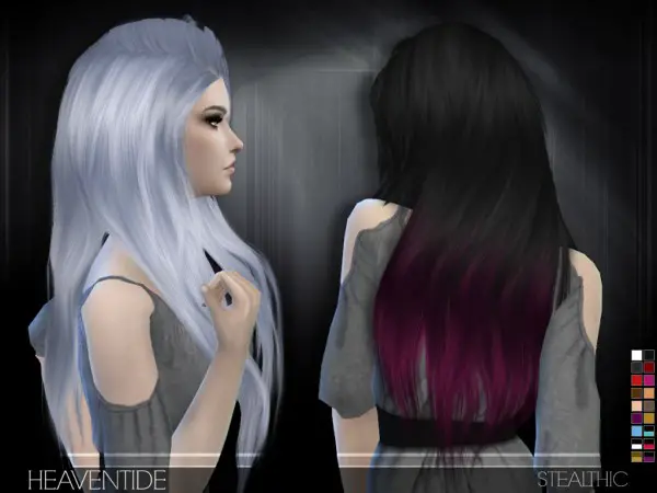 Stealthic: Heaventide hairstyle for Sims 4