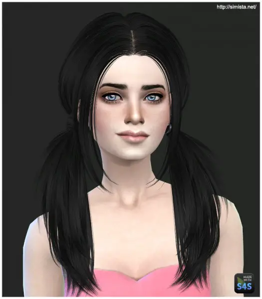 Simista: Butterfly 068 hairstyle retextured for Sims 4