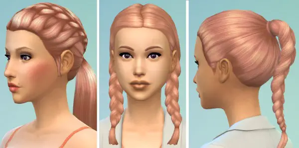 Mod The Sims: Strawberry Blonde Hairstyles recolor by kellyhb5 for Sims 4