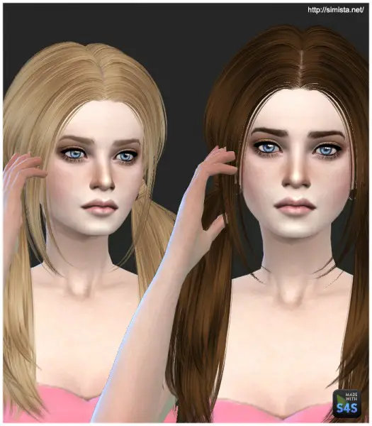 Simista: Butterfly 068 hairstyle retextured - Sims 4 Hairs