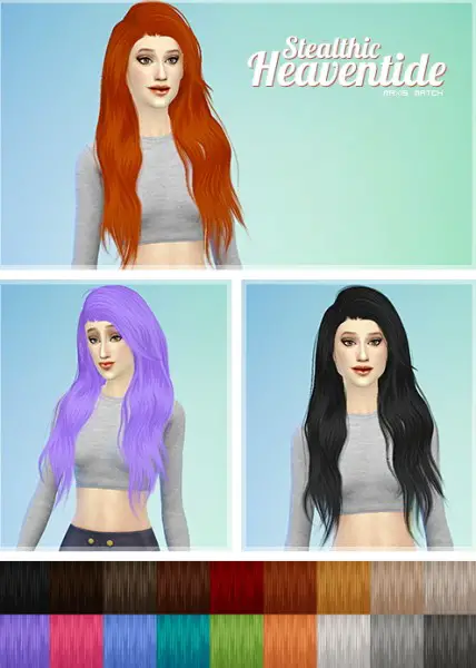Ashley: Stealthic Heaventide Maxis Match retextured for Sims 4