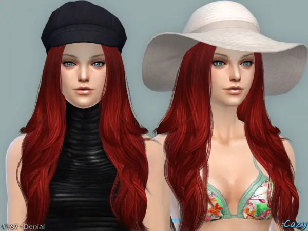 The Sims Resource: Denial hairstyle by Cazy for Sims 4