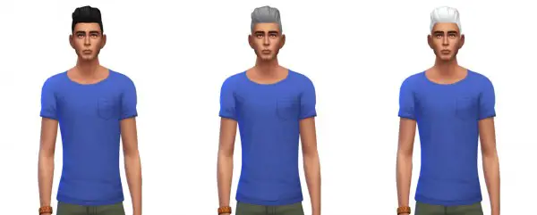 Busted Pixels: Pompadour retro hairstyle for Sims 4