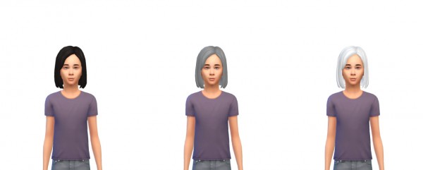 Busted Pixels: Bangs side swept hairstyle for Sims 4