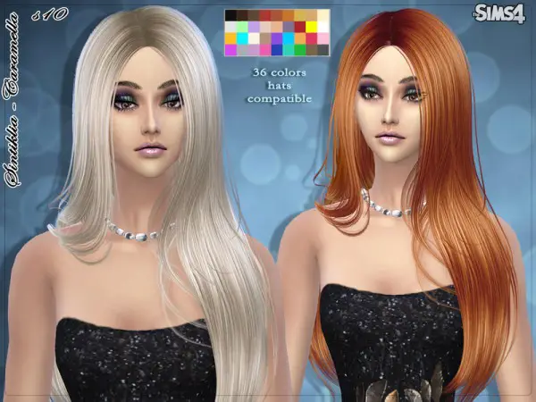Sintiklia Sims: Caramella hairstyle 10 for Sims 4