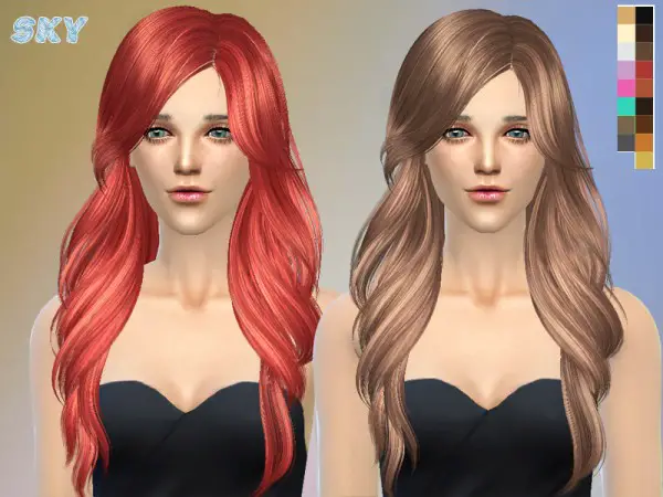 The Sims Resource: Hairstyle 229 by Skysims for Sims 4