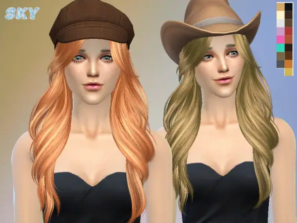 The Sims Resource: Hairstyle 229 by Skysims for Sims 4