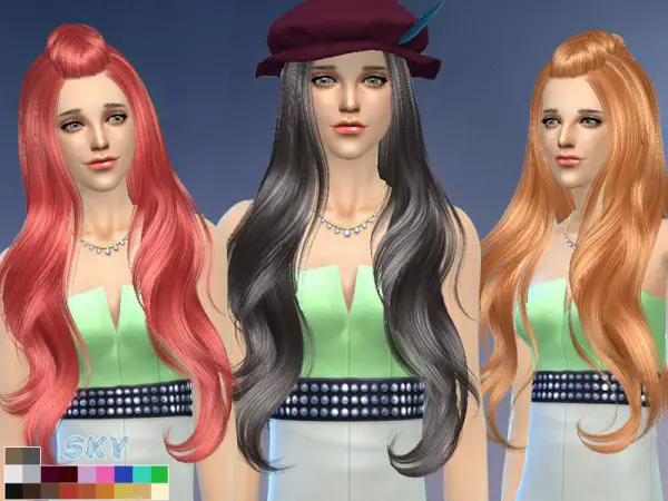 The Sims Resource: Hairstyle 258 by Skysims for Sims 4