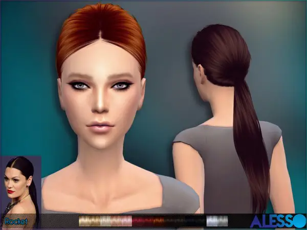 The Sims Resource: Rocket Hairstyle by Alesso for Sims 4