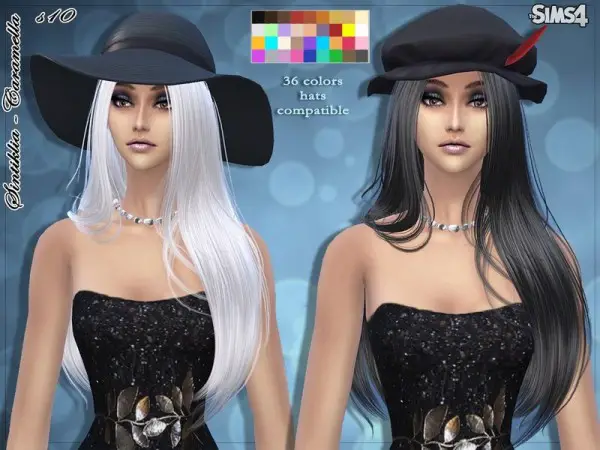 Sintiklia Sims: Caramella hairstyle 10 for Sims 4