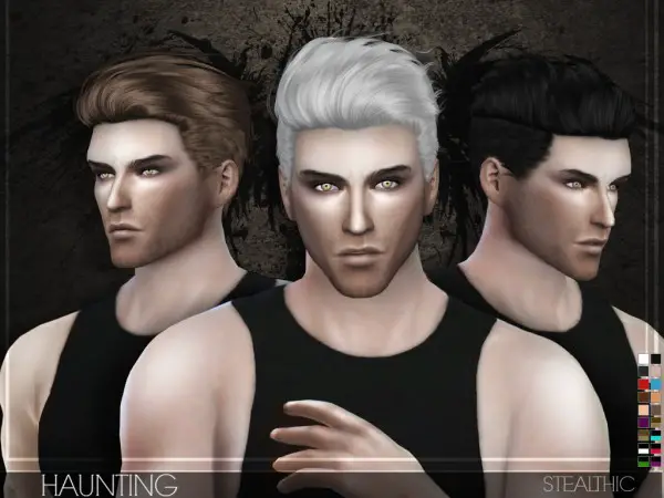 Stealthic: Haunting hairstyle for Sims 4
