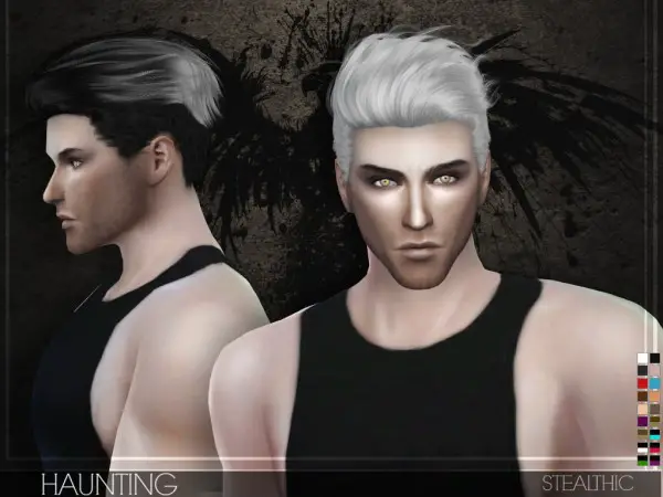 Stealthic: Haunting hairstyle for Sims 4