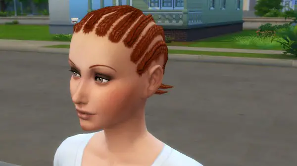Mod The Sims: Short cornrows hairstyle by necrodog for Sims 4