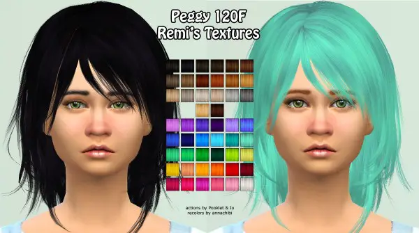 Annachibi`s Sims: Peggy`s 120, 0039 and Newsea`s NightbloomJ078 for Sims 4