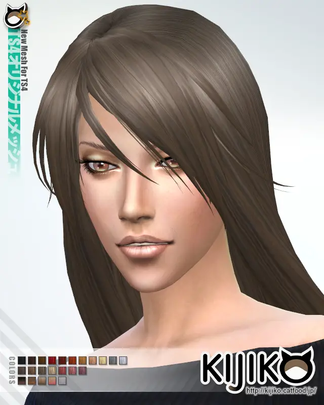 sims 4 extremly long white hair cc
