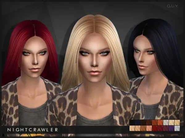 The Sims Resource: G.U.Y. hairstyle by Nightcrawler for Sims 4