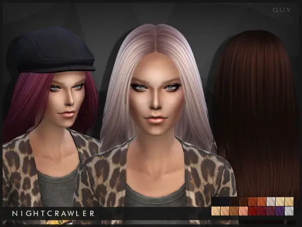 The Sims Resource: G.U.Y. hairstyle by Nightcrawler for Sims 4