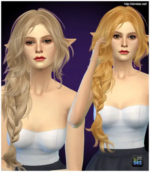 Simista: Ela 43 Hairstyle Retexture for Sims 4