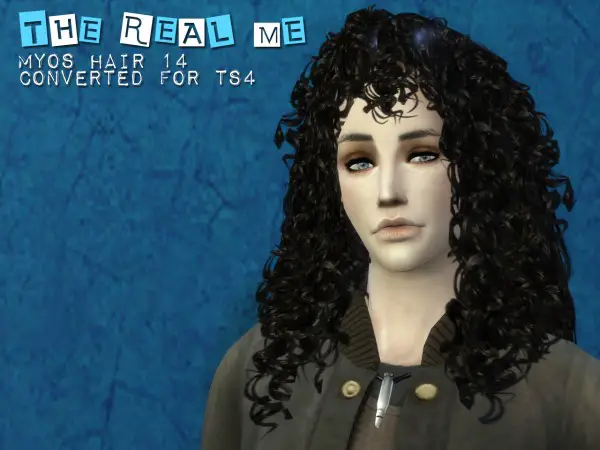 The path of never more: Myos 14 hairstyle converted in 18 colors for Sims 4