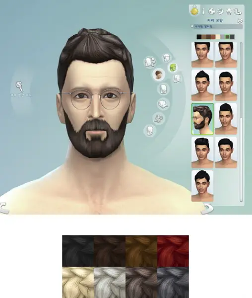 Rusty Nail: Faux Hauk hairstyle edit for Sims 4