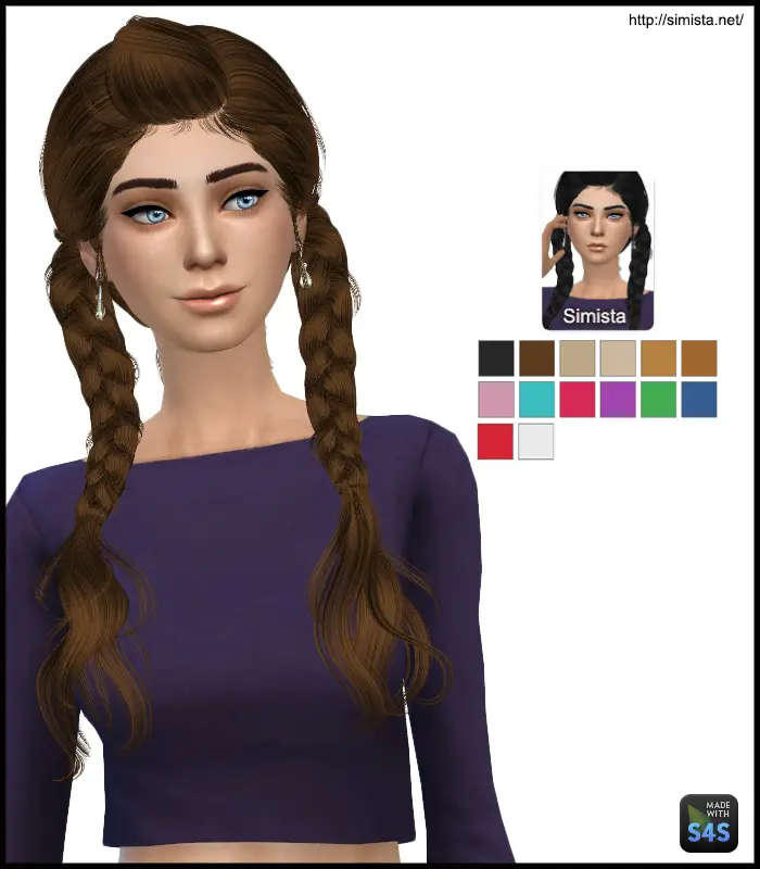 Sims 4 Hairs ~ Simista: May 03F hairstyle retextured