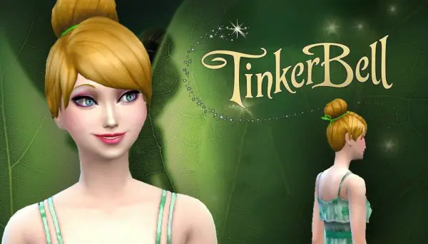 Mystufforigin: Tinkerbell hairstyle for Sims 4