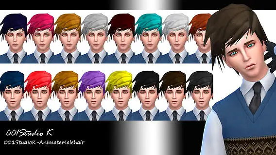 Studio K Creation: Animate hairstyle for Sims 4