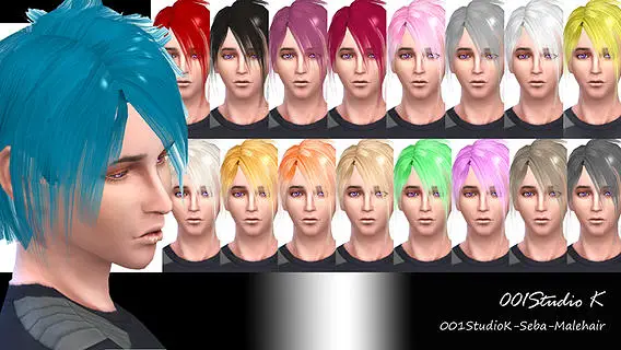 Studio K Creation: Seba hairstyle for Sims 4
