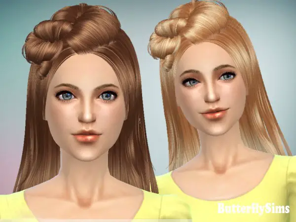 Butterflysims: Hairstyle 078M for Sims 4