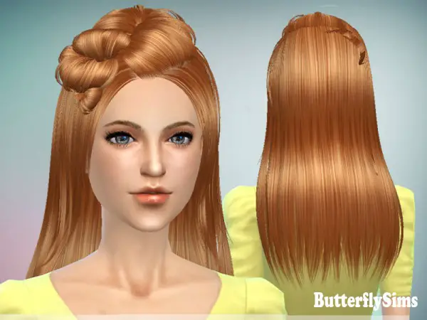 Butterflysims: Hairstyle 078M for Sims 4