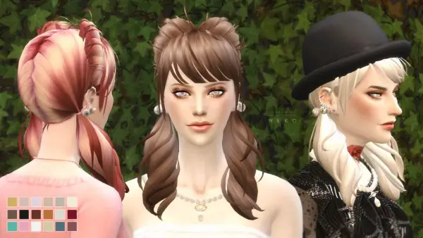TOK SIK: Neko hairstyle for her for Sims 4