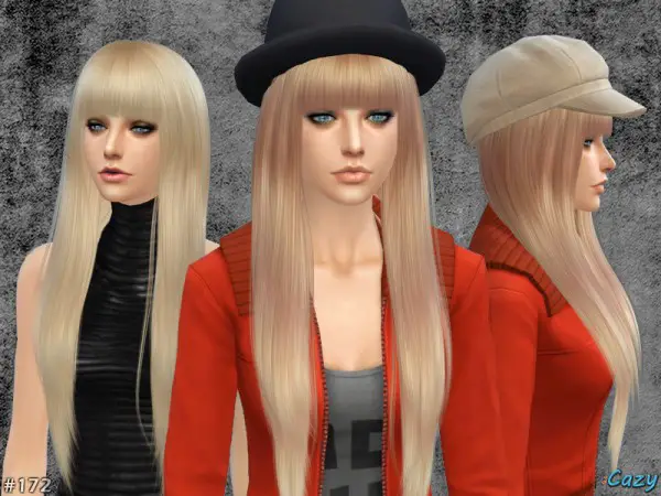 The Sims Resource: Izzy Hairstyle by Cazy for Sims 4
