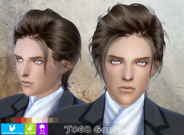 NewSea: J068 Gantz hairstyle for Sims 4