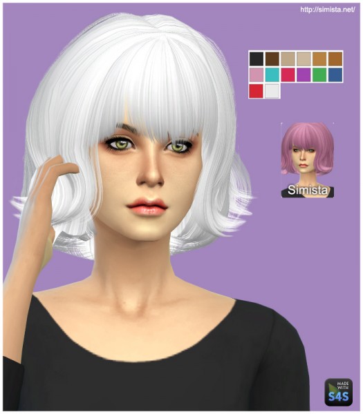    select a Website   : May Sims 01F hairstyle retextured for Sims 4