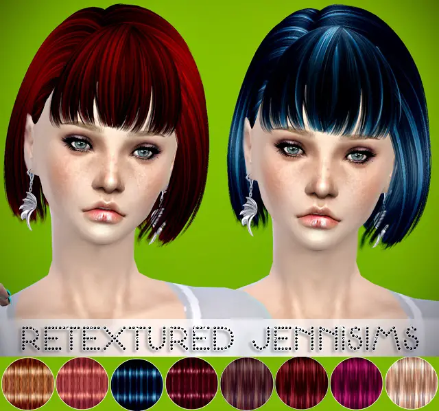 Jenni Sims: MaySims hairstyle retextured - Sims 4 Hairs