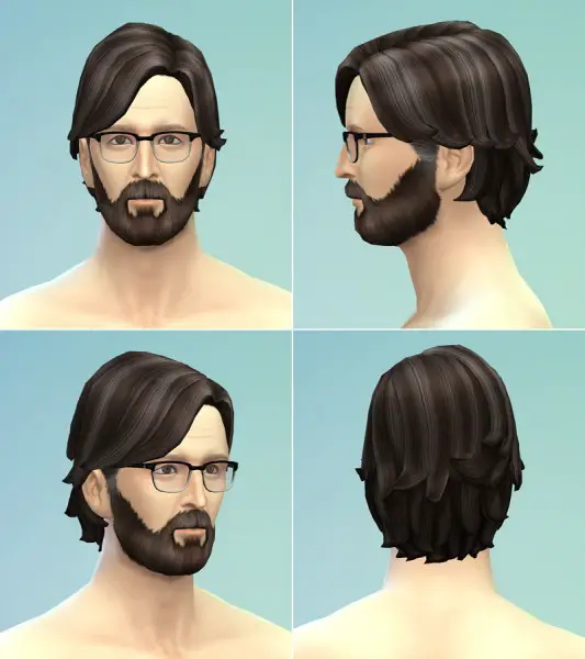 Rusty Nail: Surfer hairstyle retextured for Sims 4