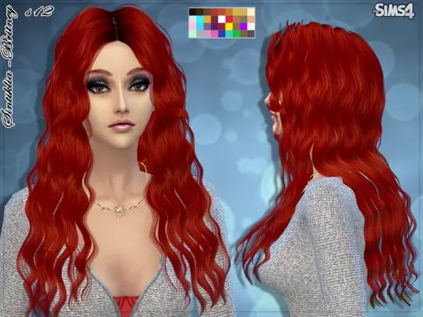 Sintiklia Sims: Britney hairstyle 12 for Sims 4